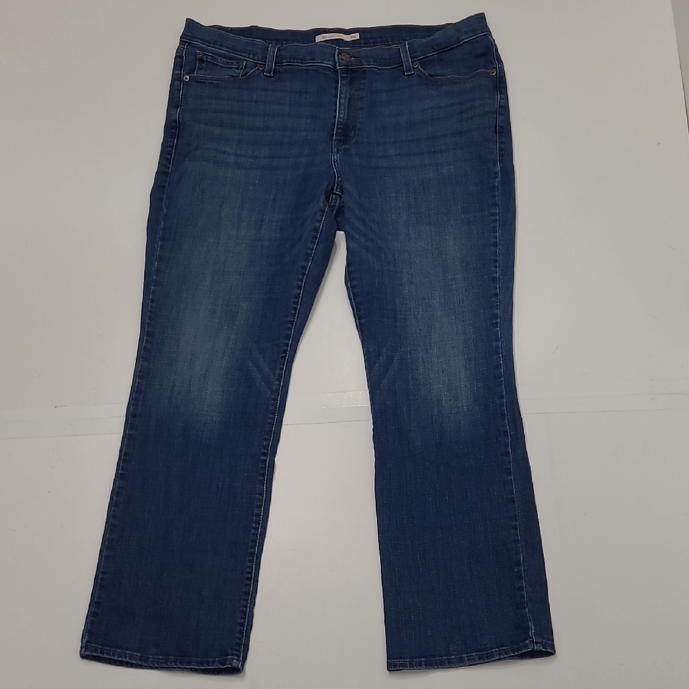 Levi's 415 Classic Boot Jeans High Waist Rise Dark Wash Embroidered Details Y2K - Picture 4 of 17